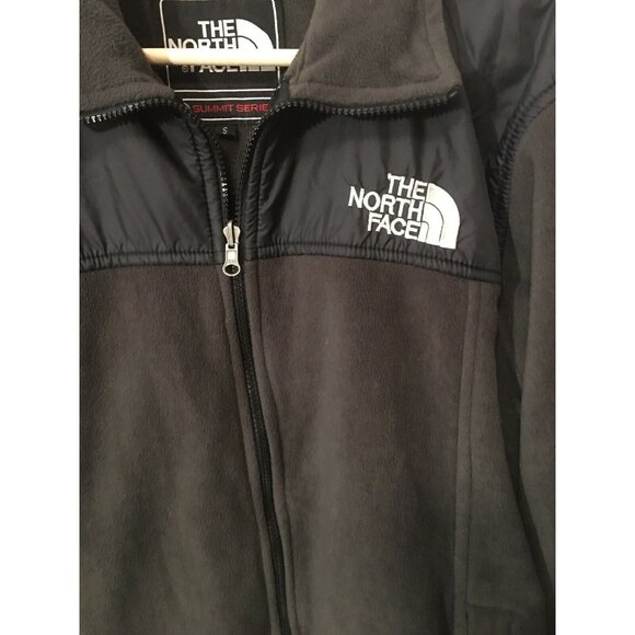 The‎ North Face Men’s Sz S Summit Series Full Zip Fleece Jacket Gray Black - Picture 3 of 6